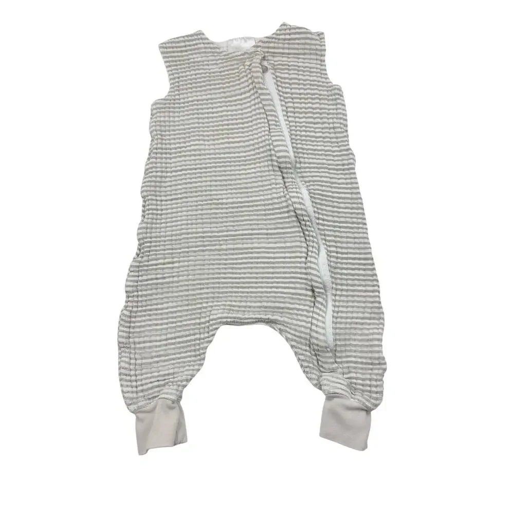 Little Unicorn Gray Striped Muslin Sleepsack Swaddle, 12/18m